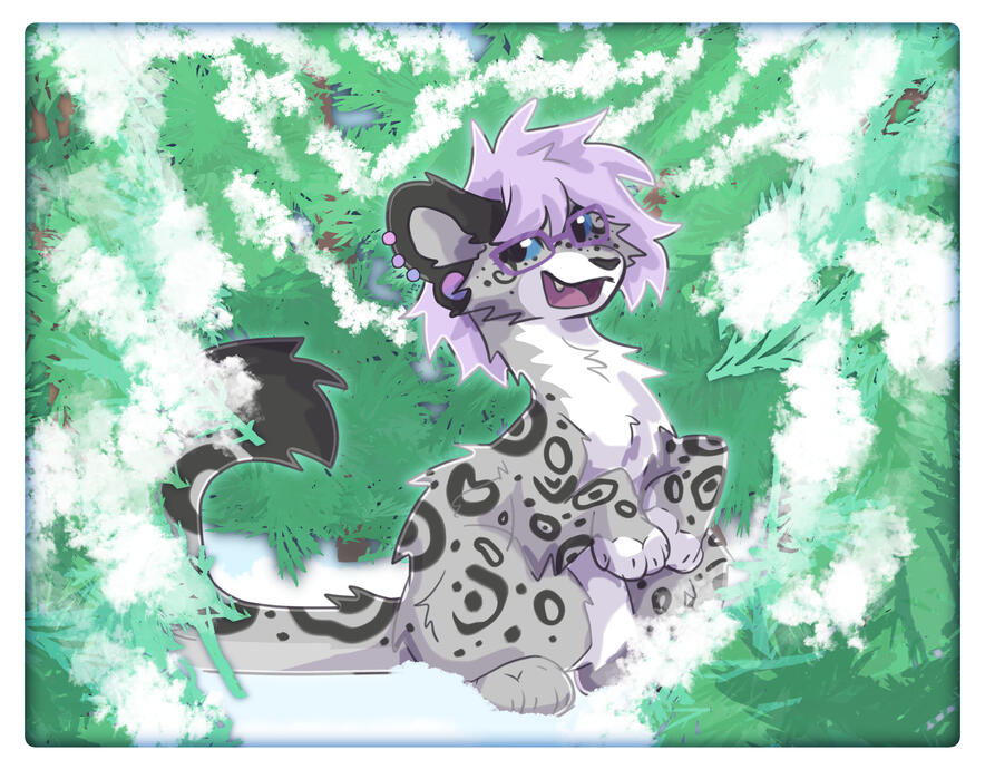 snowy forest.